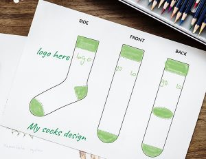 Hand Drawn Sock Design Templates