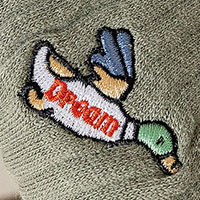 embroidered logo socks