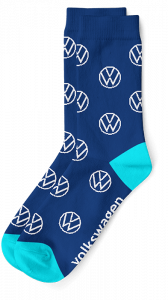 volkswagen brand custom logo socks