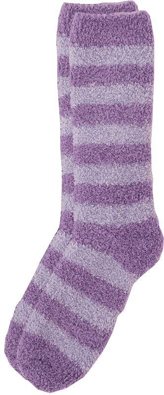 Striped custom fuzzy socks