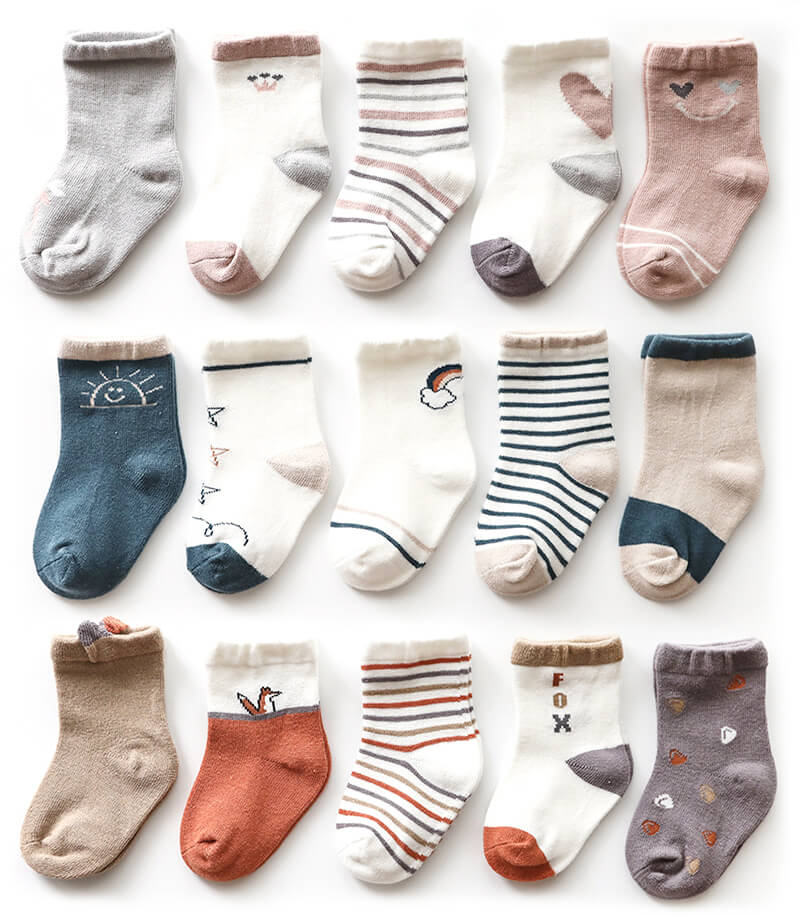 custom baby socks set with logo