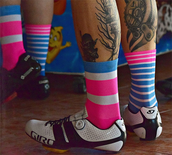 Bicycle club custom logo socks