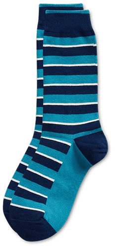 custom cotton socks with stripe design