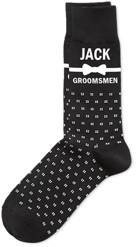 custom groomsmen socks with name