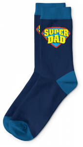 custom socks gift for super dad