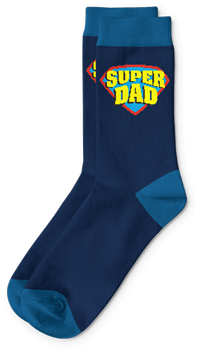 custom socks gift for super dad