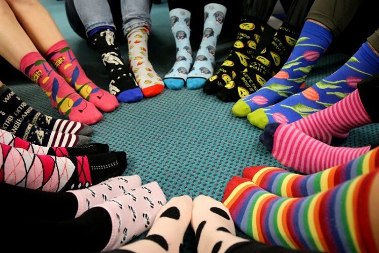 Funky socks can show your style