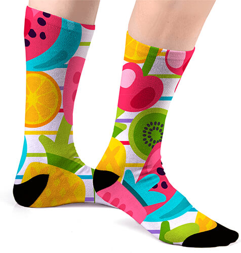 Sublimation printed socks